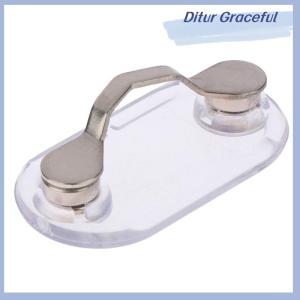 Ditur Magnetic Hang Eyeglass Holder Pin Brooches Multi-function Portable Clothes Clip