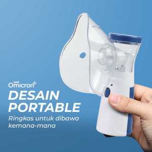COD TaffOmicron Alat Terapi Pernapasan Handheld Inhaler Nebulizer Machine - JSL-W302 / nebulizer alat uap mini portable terbaik ringan redakan flu radang tenggorokan melegakan nafas terlaris terbaru dewasa anak rekomended manjur paling tren bagus viral