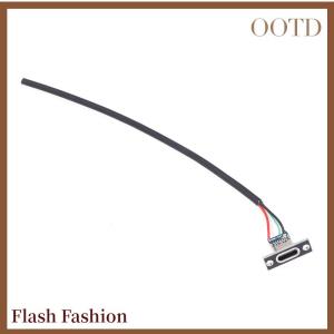 [Falsh F] USB Jack 3.1 Type-C 4 P Welding Wire 3A Female DIY Connector Straight For Mobile Phone Charging Port Charging Socket