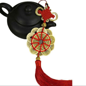 Dây đồng xu hoa mai 10 cánh thập toàn tài mang lại may mắn