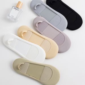 Womens Boat Socks for Plantar Fasciitis Shock-Absorbing Insoles Invisible Non-Slip Foot Pads for Comfortable Support