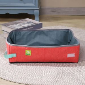 Semi Enclosed Cat Litter Foldable Portable Waterproof Oxford Cloth Open Cat Toilet Cat Litter BoxSupplies & Pet2026