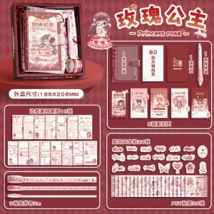 {SG Local} High Quality Journal Book Set Rose Princess And Chinese Girl Style Birthday Gift For Girl