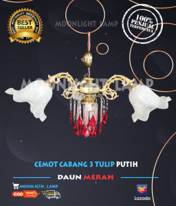 BIG SALE !!! Lampu hias cabang tulip minimalis / Lampu tulip / Lampu ruang makan / Lampu murah / Lampu ruang tengah / LAMPU HIAS