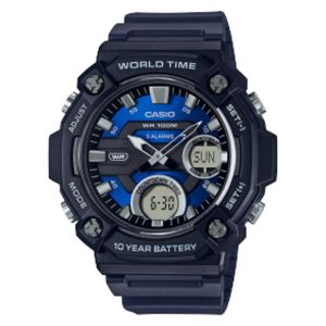 CASIO ORIGINAL - CASIO AEQ-120W-2A - MEN RO - Resin - Hitam - Jam dunia JD18ST # Jam Tangan Pria Jam Pria Jam Tangan Anti Air + CASIO AEQ-120W-2A AEQ 120W 2A AEQ-120W 120 W AEQ120 AEQ120W AEQ-120 $