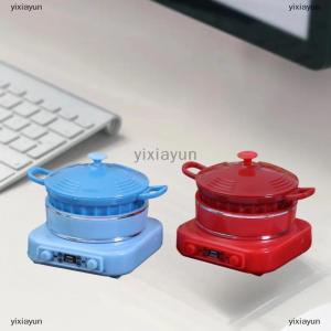 [COD] yixiayun Doll House Mini Kitchen Appliance Model Mini Electromagnetic Pot Shooting Scene Props