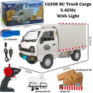 FREE PAKING AMAN | Mainan RC Cargo Truck Pick Up Dan Box 513X Simulating Style Terbaru Menggunakan Baterai Cas | Mainan Edukasi Anak Mobil Truck Box Remote Control Kemasan Kardus Ada Lampu | Mainan Anak Rc Remote Control Koleksi Mobil Pick Up Truck Box