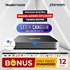 Transvision Xstream 2nd Gen - FREE ALL CHANNEL TV DIAMOND 12 Bulan