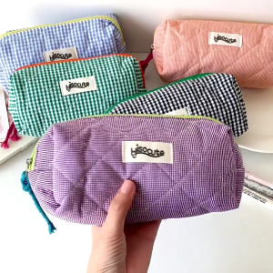 Pencil Case 7.5x3.5x2.4In for Student Girl Women Large Pen Bag Zippered Pen Pouches Travel Cosmetic Storage Bag