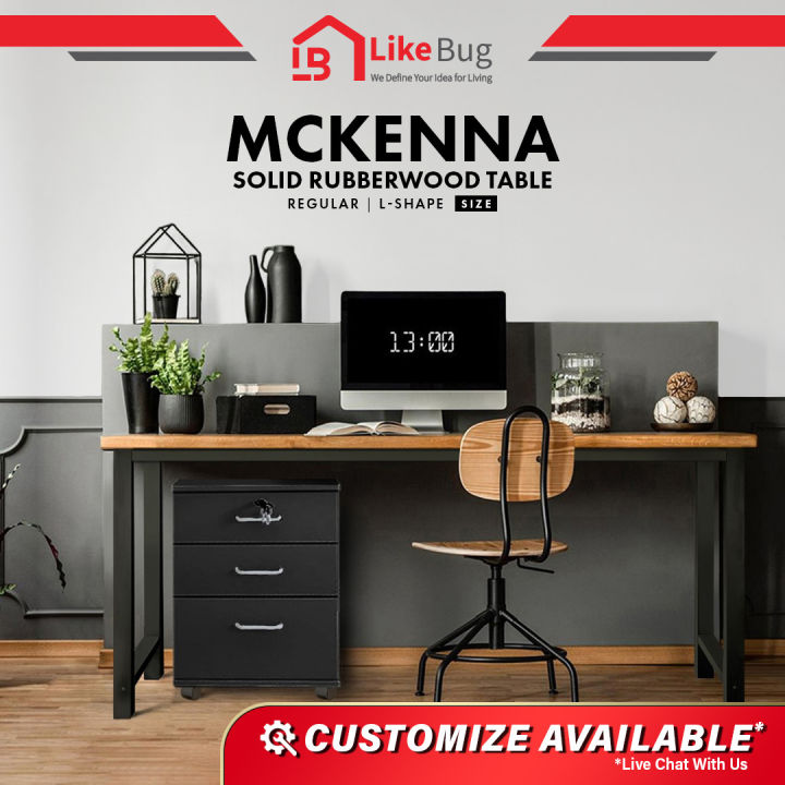 ⚡️LIKE BUG⚡️Mckenna Solid Rubberwood Study Table | Dining Table | Study ...