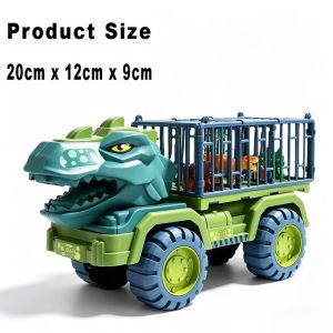 Mega Jurassic Dinosaur Car Truck Toy with 3 Dinosaurs Egg Telur Dino Kids Boys Birthday Gift Mainan Budak Lelaki Hadiah