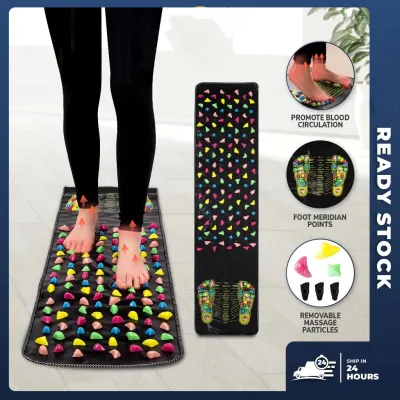 Foot Massage Walking Mat Pad Long Medical Reflexology Acupressure Toe Blood Circulation Mats Health