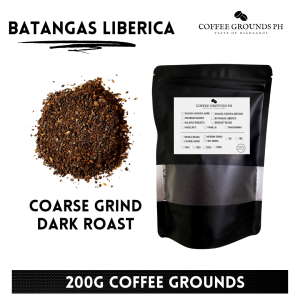 (Kapeng Barako) Batangas Liberica: Coarse Ground 200g Dark Roast | For French Press Coffee Maker by Coffee Grounds Ph
