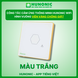 Công Tắc Chống Giật Bình Nóng Lạnh Thông Minh Hunonic Hình Vuông