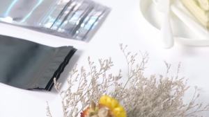 100 Pack Mylar Bags - 2.8 x 4 Inch Resealable Smell Proof Bags Foil Pouch Flat Bag with Front Window Orange