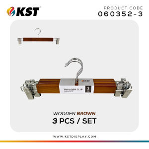 (Ready Stock) Hanger Wooden/Hanger Wooden Clip/Hanger Wooden Clothes/Hanger Wooden Pants/Hanger Kayu/Penyangkut Baju