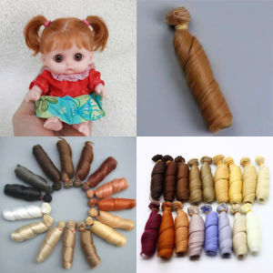 [Giao màu ngẫu nhiên] Tép Tóc Uốn 25 cm Dán Cho Búp Bê Chịu Nhiệt Độ Cao PVN6871