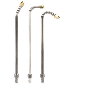 Premium Pressure Washer Extension Lance Set 3 Stainless Steel Multi-Angle Quick Connect for Garage and Car Maintenance