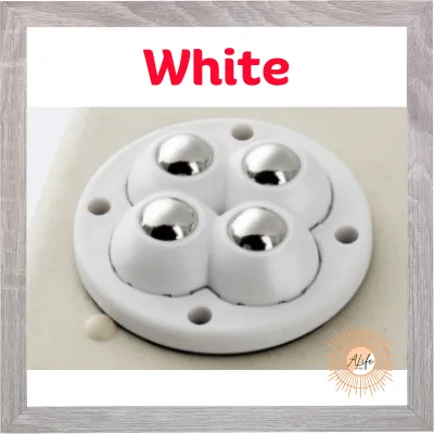 ALife World 4pcs Universal Small Mini Wheel 360 Degree Rotating Self Adhesive Without Screw for Furniture