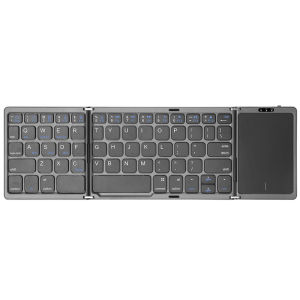 Kebidumei Foldable Wireless Bluetooth Keyboard Rechargeable Folding Portable Keyboards for PC Smartphone Windows OS Android