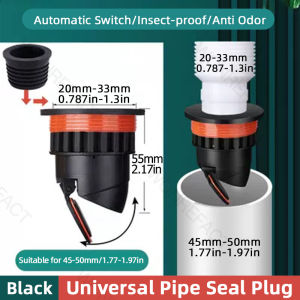Sewer Pipe Sealing Plug Kitchen Toilet One-way Pipe Plug Anti-odor Silicone Seal Magnetic Anti-overflow Drainage Core Durable