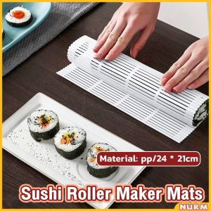 Nurm Diy Washable Reusable Portable Sushi Roller Maker Mats Nori Rice ball Mold Tool