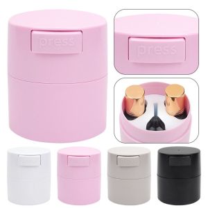 LUSIT Plastic Eyelash Glue Storage Tank Display Box Extension Tool Makeup Tools Holder Container Durable Individual Eyelash Sealed Storage Jar Eyelash Extension