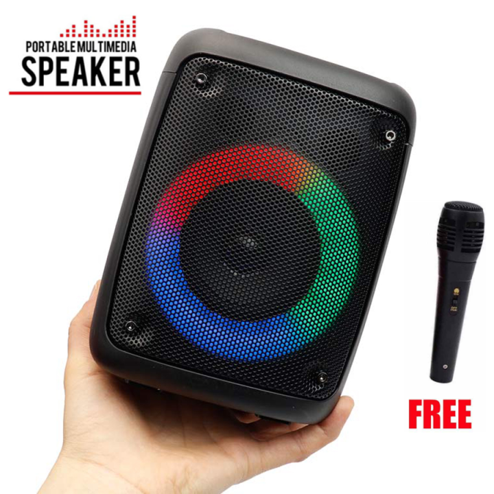 Original RGB Light Wireless Bluetooth Speaker with Free Mic Multicolor ...