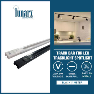 Lunarx Two Wire Track Bar Black 1M LNRX-CS20-100-B