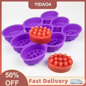 【YIDAO4】 Silicone Massage Soap Mold Therapys Bar Soap Making Tools Diy Homemade Soap Mold