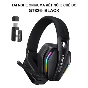 Tai Nghe Onikuma GT826 Kết Nối 3 Chế Độ - Tai Nghe Chụp Tai Kèm Micro Xoay 120 độ