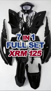 Honda XRM 125 Motorcycle Complete Full Fairing Set 7in1 Body Cover Mix Color Black Red Blue White