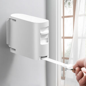 Indoor Invisible Clothesline with Hole Folding Clothes Horse Extendable Laundry Hanger Retractable Drying Rack Clothes Rope