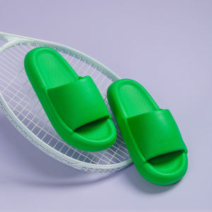 Free Shipping WomenS Summer Couple Slippers Thick-Soled Non-Slip Waterproof For Indoor And Outdoor Use Green Color MenS Style WomenS Summer Couple Slippers Thick-Soled Non-Slip Waterproof For Indoor And Outdoor Use Green Color MenS Style