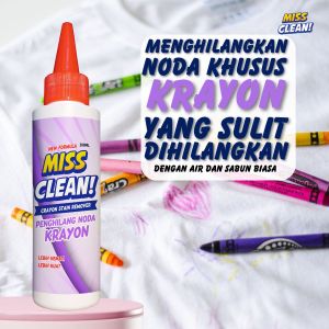Penghilang Noda Krayon Pada Pakaian Pembersih Noda Crayon Pada pakaian Putih 100% ampuh