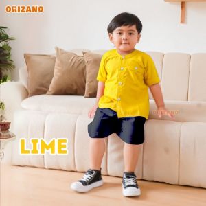 ORIZANO Kanaka Set - Baju Anak Laki Laki Setelan Kemeja Anak Kekinian Model Terbaru 2024