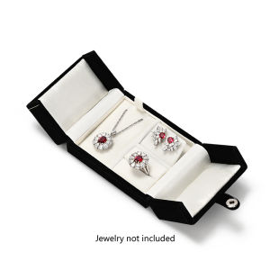 Ciyye PU Leather Jewelry Set Box Portable Jewelry Organizer Travel Ring Earrings Necklace Storage Case Festival Jewelry Gift Box
