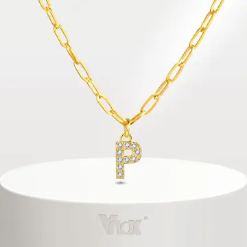 Fashion Real 18k Saudi Gold Initial Pendant