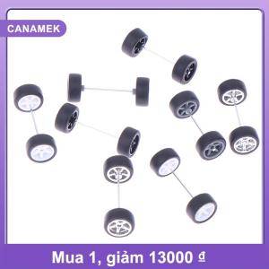 【CANAMEK】 1 Bộ DIY Racing 1:64 xe bánh xe cho lốp cao su với bánh xe trục mô hình sửa đổi một phần
