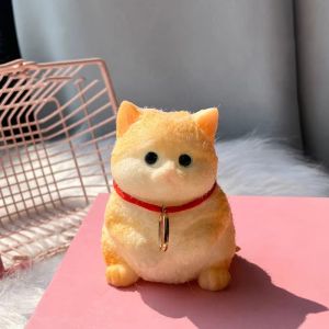 NAELIN Big Squishy Relief Squeeze Cat Toys Silicone Cute Cat Squishy Fidget Relief Stress Toy Portable Anxiety Relaxation Cat Soft Squeeze Toys for Adults Kids