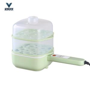 Anti-scald Egg Boiler Double Layer Electric Egg Cooker Auto Shutoff Multifunctional Egg Poacher for Soft Boiled Eggs [Vodool Center]