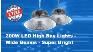 Super Bright 200w LED High Bay Light Taiwan led chipset - 2 Years Warranty