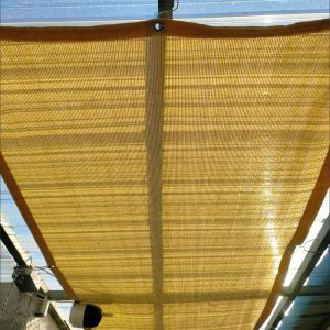 Heavy Duty Beige Sun Shade Net: Balcony/Garden Use Thick & Long-Lasting