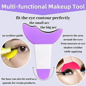 No Brand Eyeliner Eyeshadow Mascara Applicator Eye Make Up Alat Bantu Aplikasi Silicon Tools