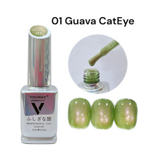 Vinimay Fruity CatEye Gel Nail Polish 水果篮子猫眼胶2025年新款流行色美甲店网红流行显白开店用套装胶1btl 15ml