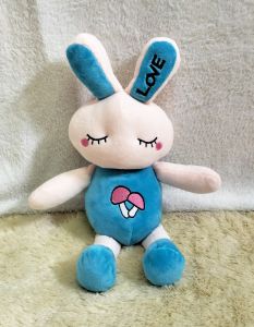Dreamtoys96 Boneka Kelinci Sit Animal Rabbit Costum Motif Jamur Bordir Ukura M