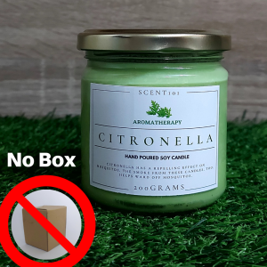 CITRONELLA Premium Soy Wax Candle Best Seller 500 Grams 200grams / Scent 101