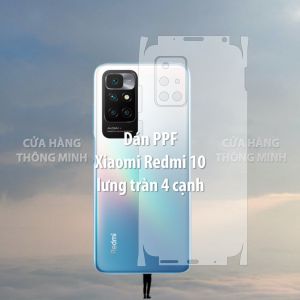 Tấm dán Xiaomi Redmi 10 dán PPF mặt trước/dán mặt sau/dán màn hình/dán mặt lưng Full viền chuẩn