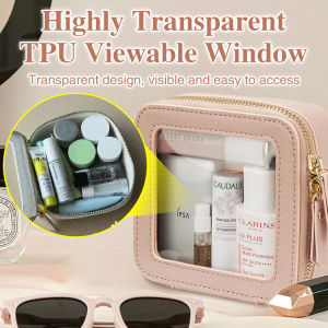 Compact Commuter Transparent Cosmetic Bag Small Bag Supplies Storage Space