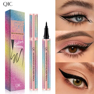 Starry Sky Black Liquid Eyeliner Pen Waterproof Quick Dry Smudge Proof Ultra Fine Tip Long Lasting For Beginners Eye Makeup